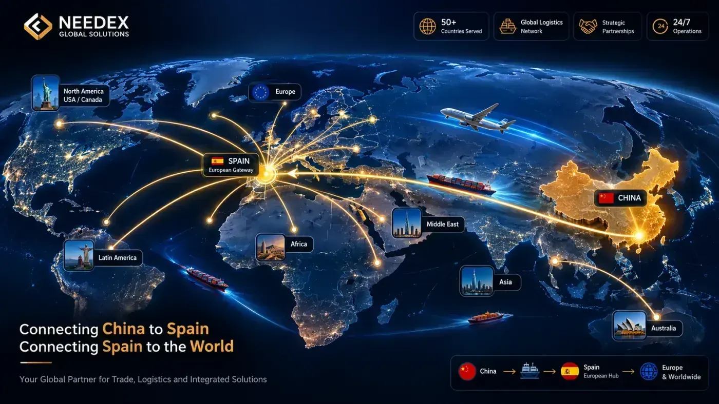 China to Spain trade corridor and distribution across Europe